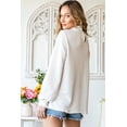 thumbnail image 1 of ABPHQTO Blusa de mujer blanca con manga de obispo texturizada y cuello fruncido con volantes, 1 of 5