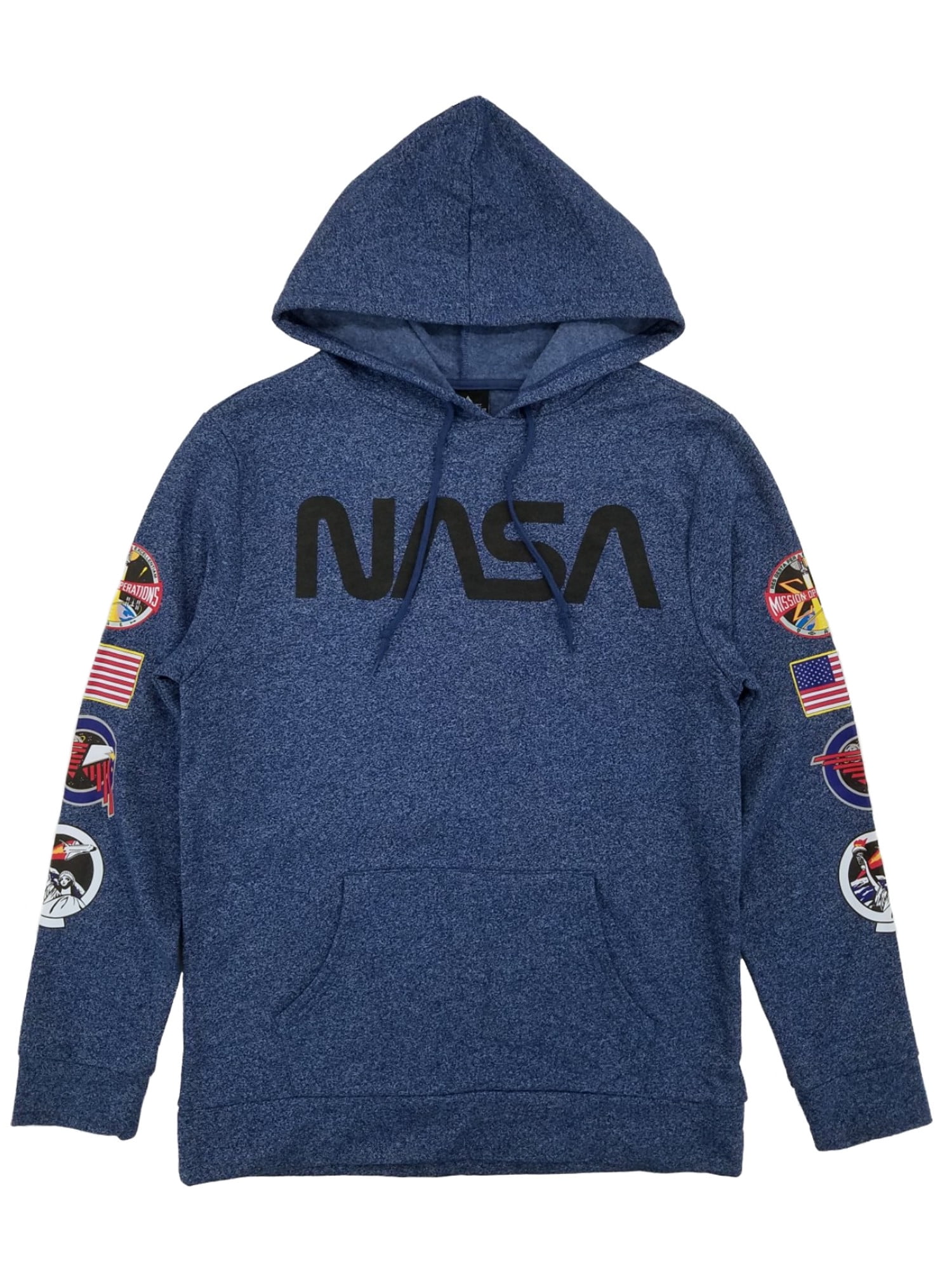 NASA - NASA Mens Navy Blue Heather Pullover Hoodie Sweatshirt XX-Large ...