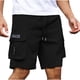 thumbnail image 4 of Pantalones de Verano de Tamaño Más Sueltos Shorts de Ropa de Trabajo de Cinco Cuartos de Longitud Multi Bolsillo, Poliéster Casual para Hombres, 4 of 7