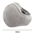 thumbnail image 2 of Orejeras de forro polar de felpa de piel sintética suave y elegante ajustable detrás de la cabeza, 2 of 5