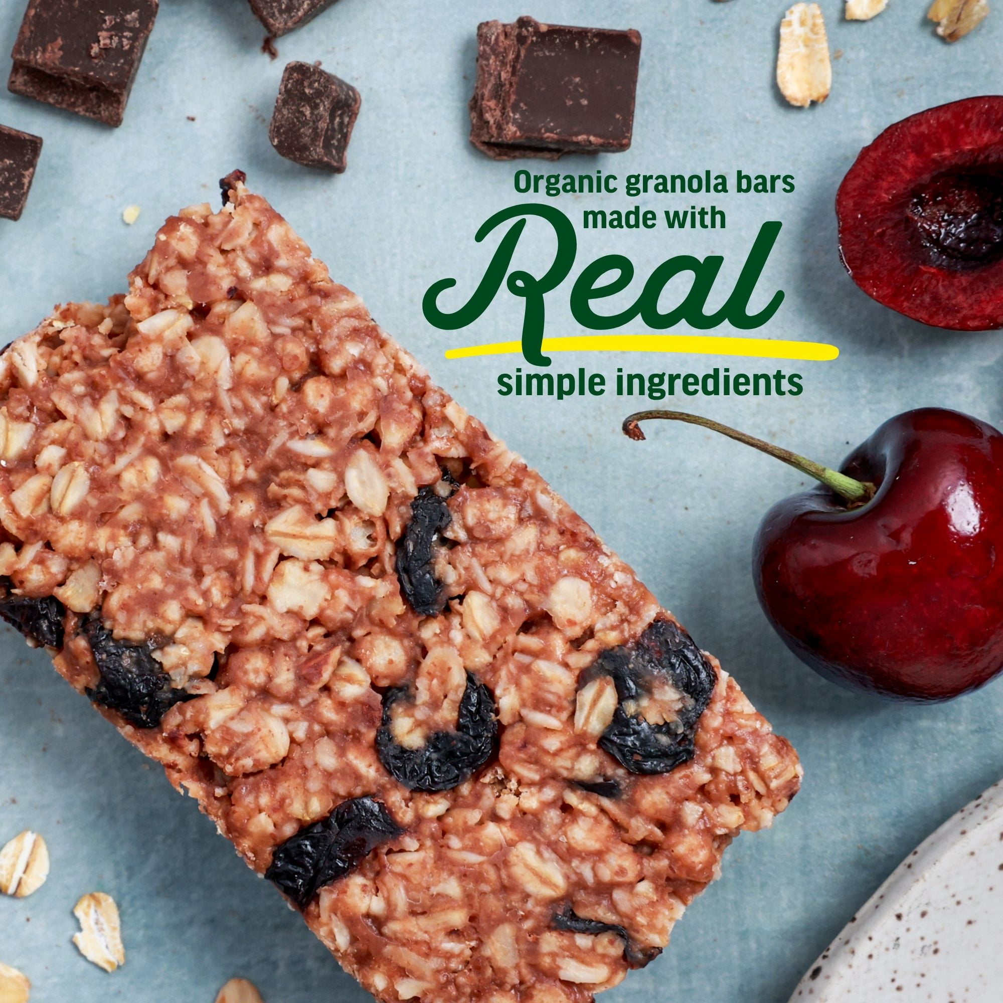 Kate’s Real Food Organic Granola Variety Pack All Natural Granola Bars - Non GMO, Soy Free, Whole Grain, and Made with Gluten Free Oats - 12 count