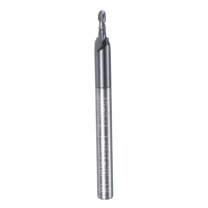 Uxcell Ball Nose End Mill 1/32" Radius 1/8" Shank Solid Carbide AlTiN Coated Upcut Spiral 2 Flutes