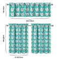 thumbnail image 6 of Dog Print Kitchen Curtains 36 Inch Short - 3 Panel Set, Cute Puppy & Floral Design, Rod Pocket Pet Lover Curtains 100% Polyester, Paw & Bone Pattern for Kitchen, Living Room, Bedroom, Easy Wash, 6 of 6