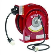 Reelcraft Cord Reel,45ft,12 AWG,Connector,120VAC L 4545 123 3A