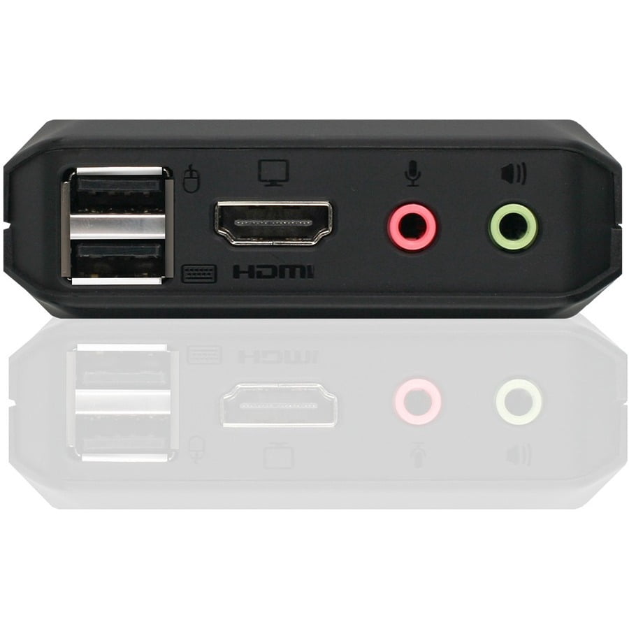 IOGEAR 2-Port 4K KVM Switch with HDMI, USB and Audio Connections - GCS92HU