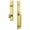Lifetime Brass, variant on Grandeur Carr D Grip Dummy Handleset with Fifth Avenue Interior Knob