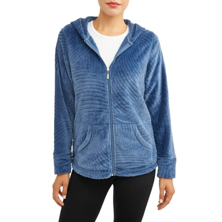 - JASON MAXWELL Women's Long Sleeve Hooded Cozy Jacket