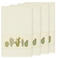 thumbnail image 2 of Authentic Hotel and Spa  Turkish Cotton Cactus Embroidered Cream 4-piece Bath Towel Set, 2 of 3