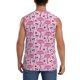 thumbnail image 4 of Balery Cute Watermelon Flamingo Camisetas sin mangas para hombre, absorbe la humedad y protege contra el mal olor.-XX-Large, 4 of 7