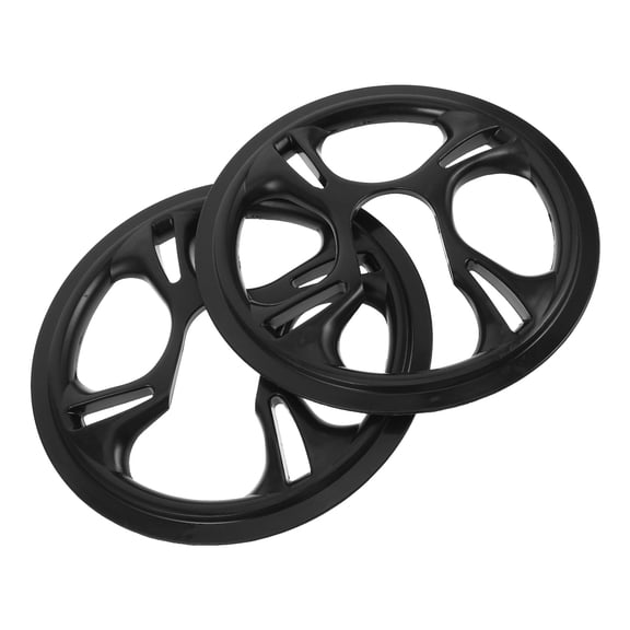 LOLIPPYY 2Pcs Mountain Bike Chainring Guard Black Replacement Cover for Crankset Protection