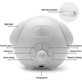 thumbnail image 5 of Reloj despertador inteligente para niños, reloj despertador con emoji, luz nocturna para niños con activación por voz (blanco) Sincero Electrónica, 5 of 5