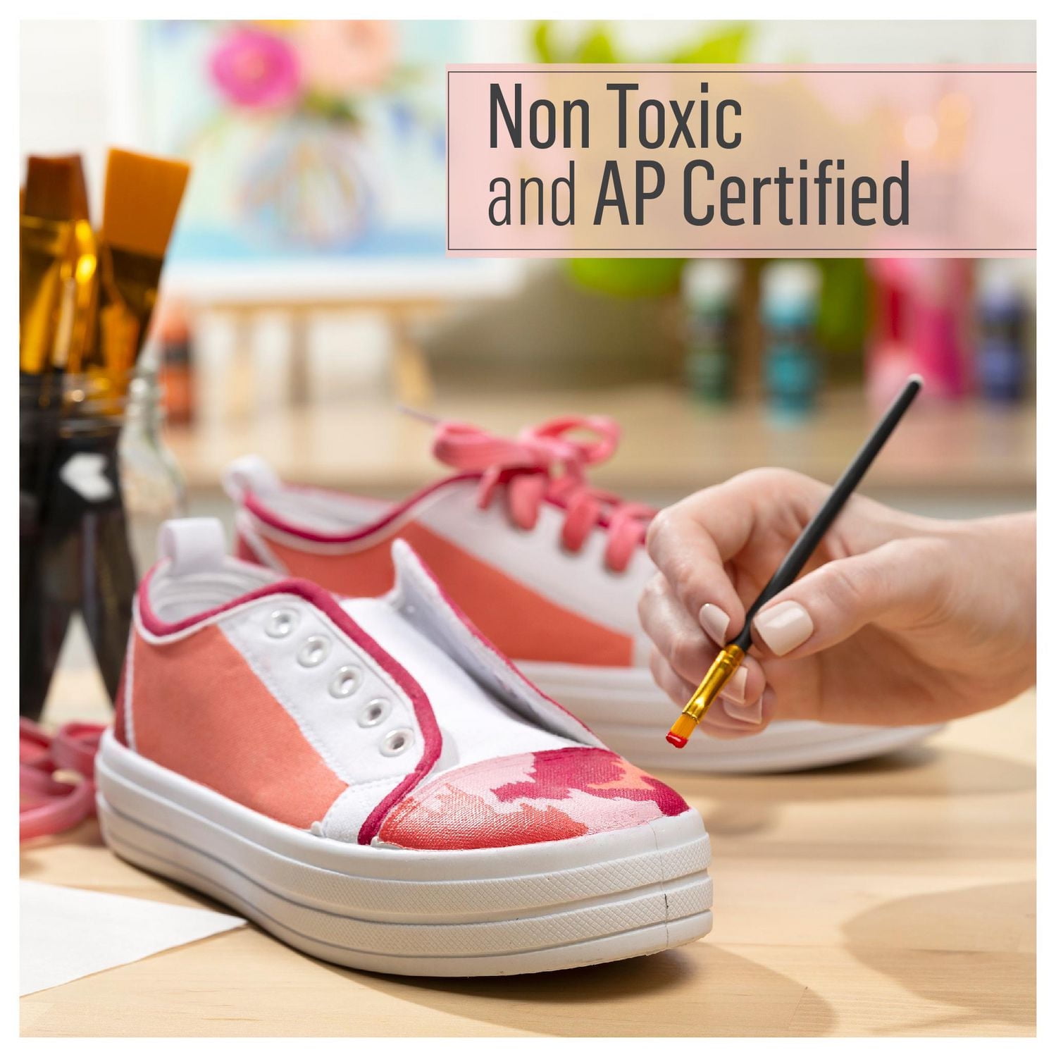 FolkArt Multi-Surface Satin Acrylic Paint Moon Yellow, FolkArt Multi-Surface Paint