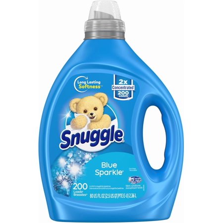 Blue Sparkle Liquid Fabric Softener, 2X Concentrated, 200 Loads, 80 Fl Oz