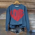 thumbnail image 2 of Patlollav Womens Valentine's Day Long Sleeve Sweatshirts, 2 of 6