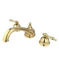 thumbnail image 1 of Kingston Brass KS3352NL 8 Inch -18 Inch Widespread Roman Tub Filler - Polished Brass, 1 of 4