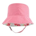 thumbnail image 6 of Hudson Baby Infant Girl Sun Protection Hat, Mint Floral Leopard, 0-12 Months, 6 of 7