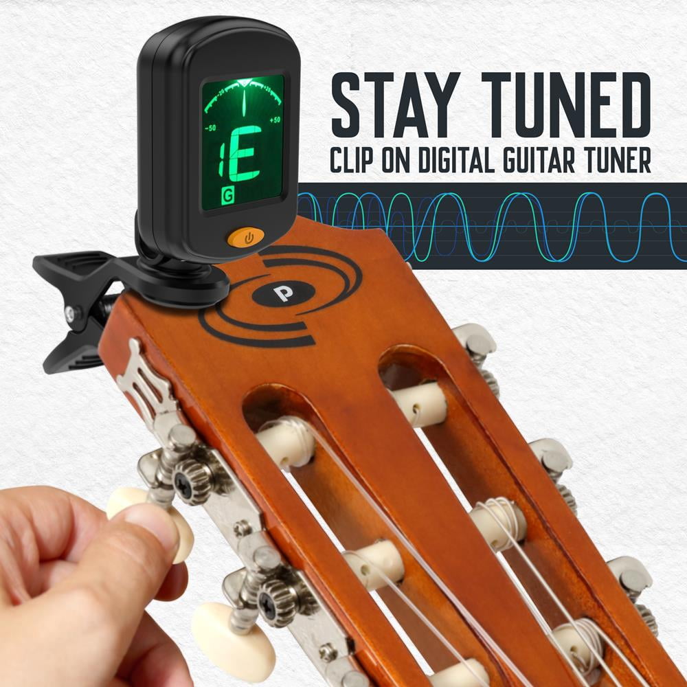 36'' -Inch 6-String Classical Guitar - Guitar with Digital Tuner & Accessory Kit, (Nature Color)