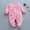 A14 Hot Pink, variant on Girls Printed Fleece Baby Onesie Pajamas Infant Soft Animal Pattern Pajama Jumpsuit Long Sleeve Comfort Sleepwear Warm Loungewear Nightwear One Piece Sleepclothes