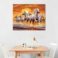 thumbnail image 3 of COMIO Seven Lucky Running Wild Horses Wall Art Animal Posters Canvas Poster Bedroom Decor Sports Landscape Office Room Decor, 3 of 5