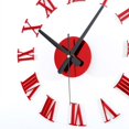 thumbnail image 2 of Yuarrent Reloj de pared con espejo acrílico 3D, reloj de dígitos romanos con notación musical DIY, decoración moderna para el hogar, pegatinas para el Decoración del hogar Rojo Yuarrent JJ3648-01, 2 of 5