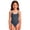 Navy, variant on 4th of July Girls Swimsuits Independence Day One-Piece Bathing Suits Crew Neck Kids Sport Summer Patriotic Swimwear for 1-10 Years Old