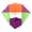 Purple Green, variant on YIFAEUX Kids Adults 3D Kite Easy to Fly Heavy Duty Outdoor Beach Park Lawn Beginner-friendly Family Toddlers Boys Girls Colorful Grids Flying Kite Toy