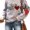 Grey-2, variant on Valentines Day Shirts Women Plaid Love Heart Valentines Day Sweatshirts Raglan Tops