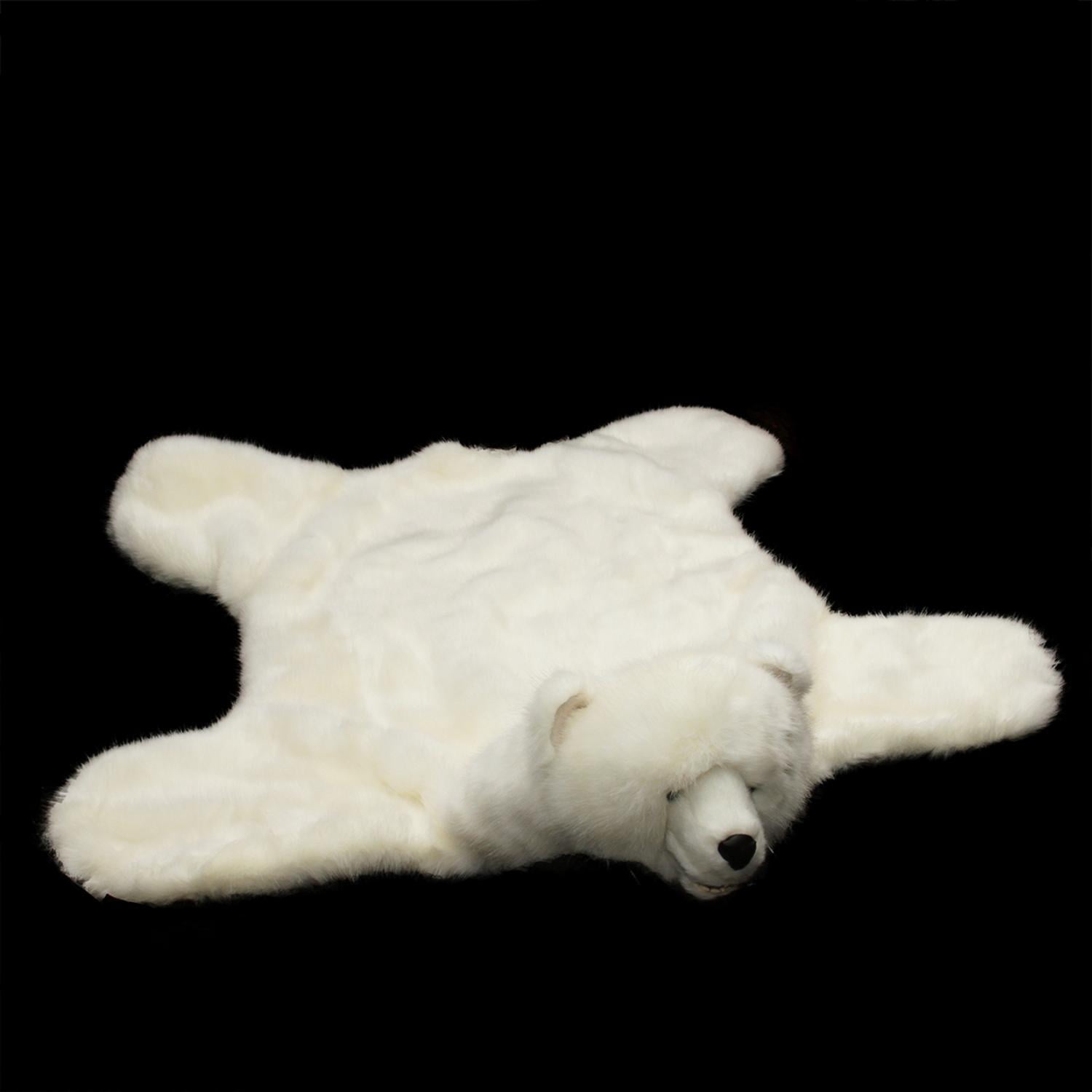 plush bear rug