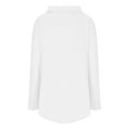 thumbnail image 6 of Fznquz White Womens Sweatshirts Long Sleeve Plain Cotton Sweatshirts Solid Color Fall Casual Clothes, 6 of 6