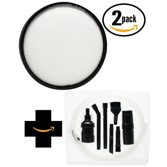 2-Pack Replacement Hoover Hoover WindTunnel 3 Pro Pet Bagless Upright UH70930CA Vacuum Primary Filter with 7-Piece Micro Vacuum Attachment Kit - Compatible Hoover Windtunnel 303903001 Primary Filter
