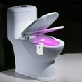 thumbnail image 5 of Rechargeable LED Toilet Light, Motion Activated, 8 Color Changing, Waterproof, Indoor Night Light for Bathroom, 5 of 8