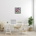 thumbnail image 2 of Stupell Industries Whimsical Floral Pop Bouquet Botanical & Floral Painting Black Floater Framed Canvas Art Print Wall Art, 18 x 18, 2 of 9