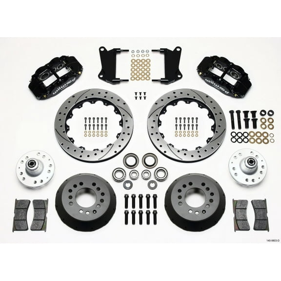 Wilwood Narrow Superlite 6R Front Hub Kit 12.88in Drilled 67-69 Camaro 64-72 Nova Chevelle