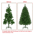 thumbnail image 5 of Yaheetech 4.5ft Pre-lit Spruce Artificial Christmas Tree, Green, 5 of 7