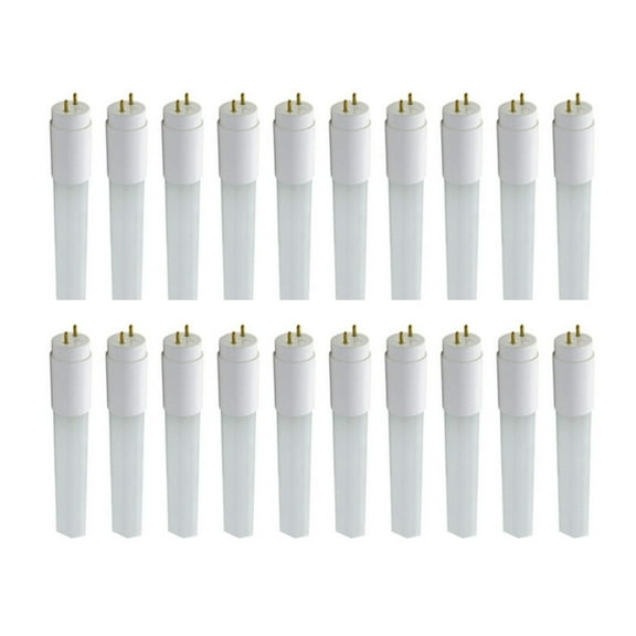 (case of 20) GE 34283 - LED14ET8/G/4/830 LED T8, 48 inch Tube Light Bulb for Replacing T8 Fluorescent, plug and play, easy installation, Integrated LED tubes