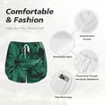 thumbnail image 6 of Lsque Green Leave Fern Printed Women's Running Shorts with Liner Pockets,Elastic Quick Dry Workout Athletic Gym Yoga Shorts,Womens High Waist Shorts-X-Large, 6 of 9