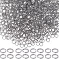 thumbnail image 1 of EIGTHTAIL 1000Pcs 304 Stainless Steel Split Rings Double Loops Jump Rings Stainless Steel Color 24 Gauge 5x1mm Inner Diameter  3.8mm Single Wire  0.5mm, 1 of 6