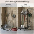 thumbnail image 6 of UNTIMATY Garden Tool Organizer with Wheels Garage Tool Rack with Hooks and Shelves Rolling Yard Tool Storage for Garage Shed Workshop, 6 of 10