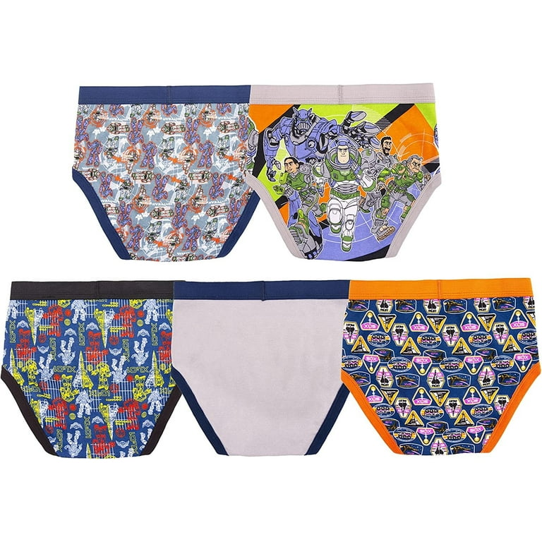 Disney Boys' Buzz Light Year Underwear Multipack, Buzz5pkBrief, 8 