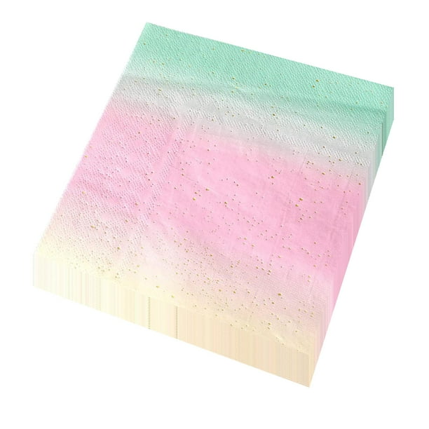 Vajilla para fiestas, manteles, pancartas, artículos para fiestas, servilletas, decoración ombré para bodas. servilletas bronceadoras