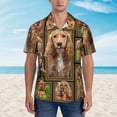 thumbnail image 5 of Cocker Spaniel Dog Men'S 3d Print Casual Button Down Shirts, Novelty Hawaiian Short Sleeves 2xl, 5 of 7