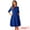 Royal Blue, variant on DARING DIVA Midi Boat Neck Short Sleeves A-Line Office Dress L Purple