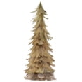 thumbnail image 2 of Small Layered Feathers Cone Tree Christmas Tabletop Decoration - 15.75", 2 of 7
