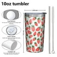thumbnail image 4 of Blue Strawberry Plants Fruit 10oz Tumblers Stainless Steel Tumbler with Lid and Straw,Vacuum Insulated Double Wall Travel Tumbler Cups with Cleaning Brush for Coffee, Tea, 4 of 4