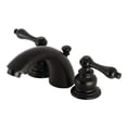 thumbnail image 1 of Kingston Brass KB940AL Victorian Mini-Widespread Bathroom Faucet, Matte Black, 1 of 1