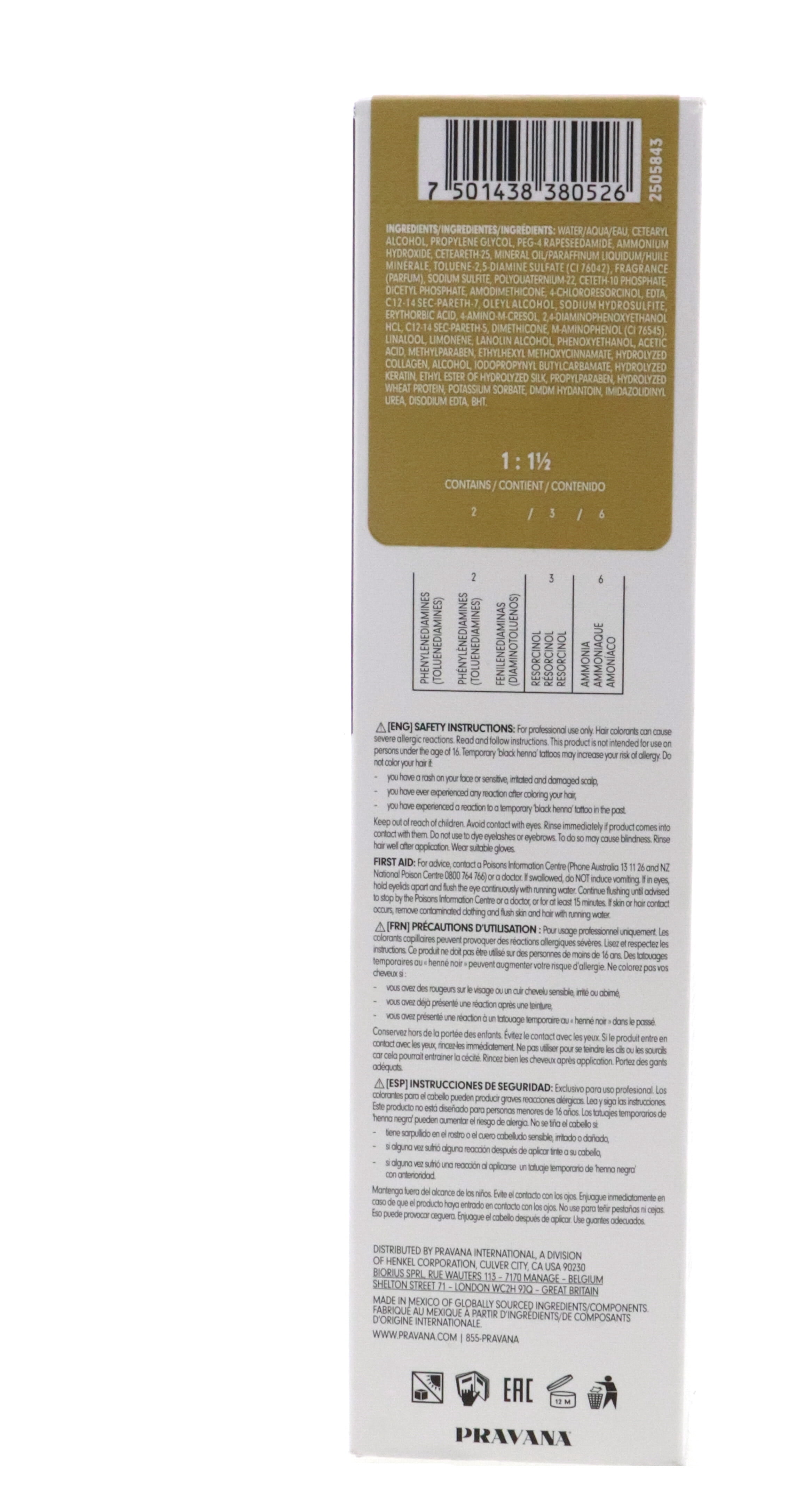 Pravana ChromaSilk Creme Hair Dye - 7.11 Intense Ash Blonde