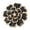 Black, variant on Floral Shape Button Covers Rhinestones Clip for Blouses Evening Dress Jewelry Decor