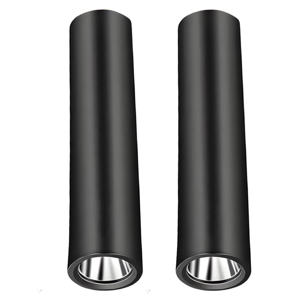 HIBIBUD 2Pcs Mini Flashlight, 3.9" Keychain Flashlight for Hiking, USB Rechargeable in Black
