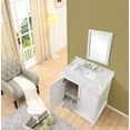 thumbnail image 5 of J & J International 32S9-WWC Classic 32 in. Pearl White Vanity with White Carrara Marble Top, 5 of 6