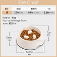 thumbnail image 7 of SUPERDESIGN Slow Feeder Dog Bowl Cat Bowl 1 Cup Slow Feeding Dog Bowl for Small Medium Breed Anti Gulping Healthy Eating Interactive Bloat Stop Fun Alternative Non Slip Puzzle Dog Food Bowl, Blue, 7 of 7